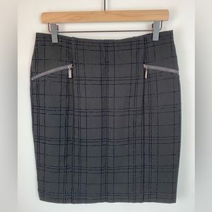 ALFANI Stretchy Black Skirt Zipper Detail | Size 10